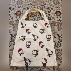 Hello Kitty Canvas Tote Bag Allover Print Kawaii Y2K Cute Shopper Bag